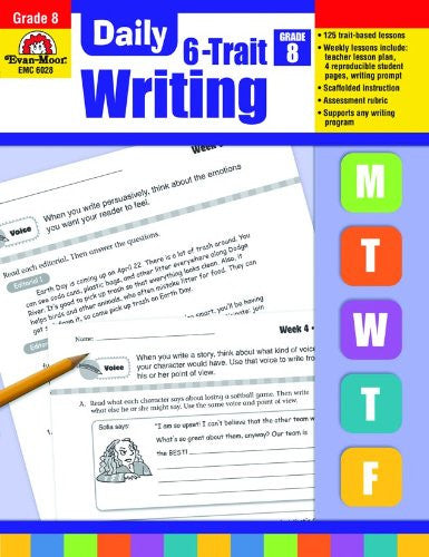 Daily 6-Trait Writing, Grade 8