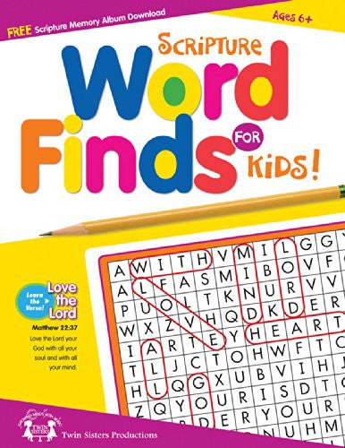 Scripture Word Finds for Kids Puzzle Book (Paperback)
