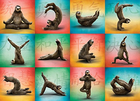 Sloth Yoga Jigsaw Puzzle, 1000pc, 26.625 x 19.25"