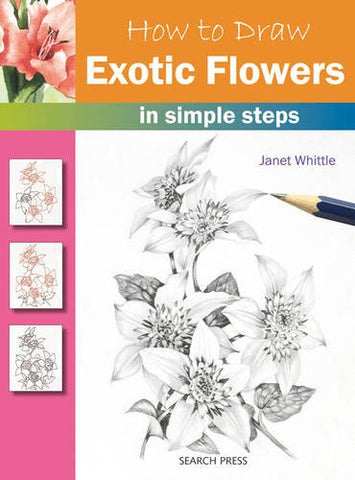 How to Draw Exotic Flowers in Simple Steps (Paperback)
