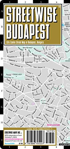 Streetwise Budapest Map - Laminated City Center Street Map of Budapest, Hungary (Sheet Map)