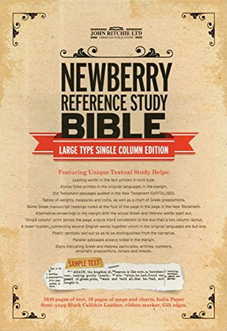 Newberry Reference Study Bible - Leather Bound