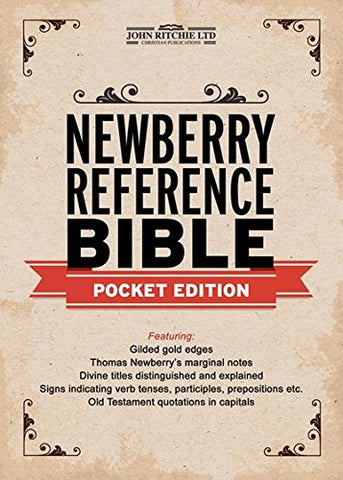 Newberry Reference Bible Pocket Edition - Leather Bound