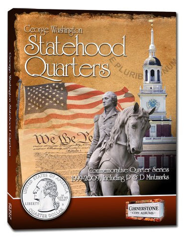 Cornerstone 1933990570 Coin Album - Statehood Quarter Album 1999-2009. P&D, 7x9.5