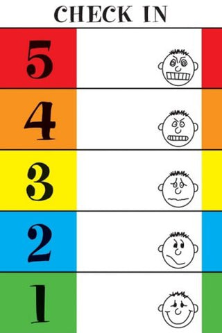 The 5-Point Scale and Anxiety Curve Poster (Map)