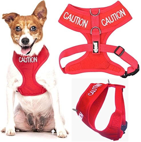 Friendly Dog Collars- Caution Small Vest Harness