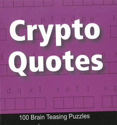 Crypto Quotes-100 Brain Teasing Puzzles-Paperback