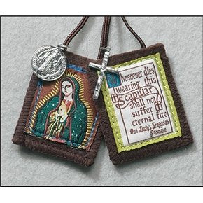 Our Lady of Guadalupe Scapular with Medals (Not in Pricelist)