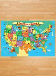 USA Map Floor Puzzle - USA Floor Map