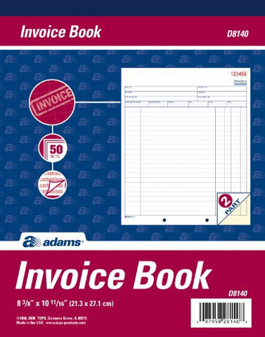Adams Invoice Book, 2-Part Carbonless
