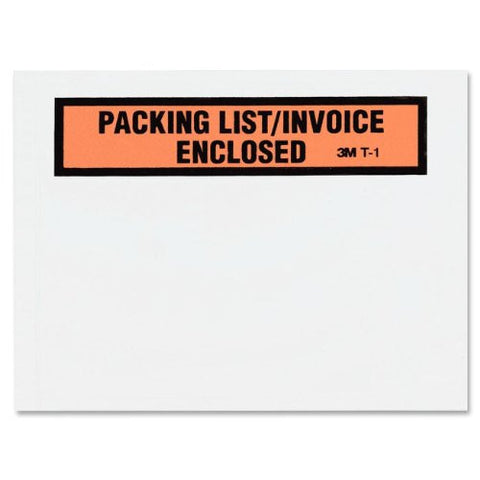 Packing List Envelopes, Top Print 4 1/2 in x 5 1/2 in 100/box