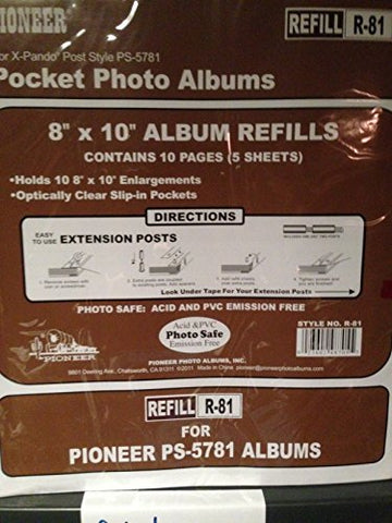 Pioneer Refill 8x10 For PS5781 R-81
