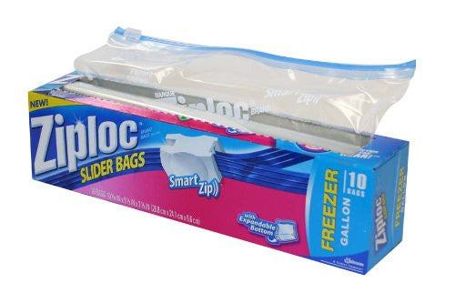 Ziploc Slider Gallon Freezer Bag - 10ct