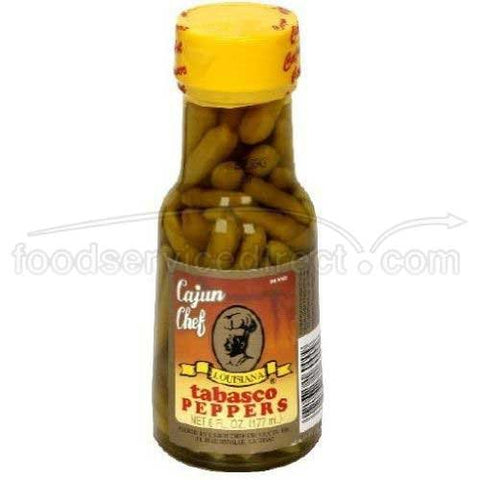 Cajun Chef Products Green Tabasco Peppers 6oz