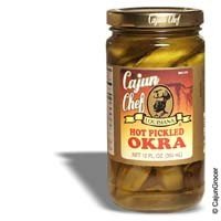 Cajun Chef Products CC Hot Pickled Okra 12oz