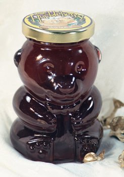 Wild Huckleberry Honey Glass Bear 12 oz.