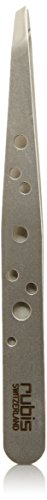 Rubis Swiss Tweeze Slanted Tip Tweezer - 3-3/4", Stainless Steel