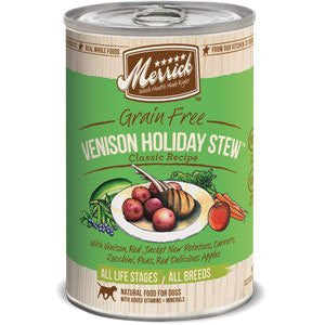 MER Venison Holiday Dog 13.2z