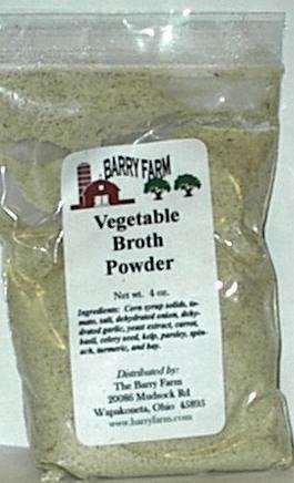 Vegetable Broth Powder  4 oz.  package.