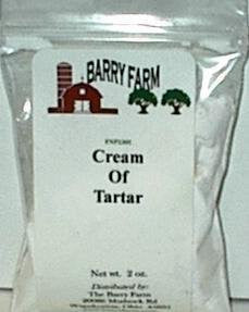 Cream of Tartar	 2 oz. bag
