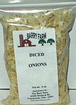 Onion, Diced 	 4 oz. bag