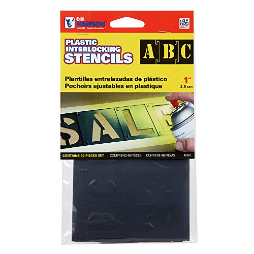1'' - 46 pc. Plastic Interlocking Stencil