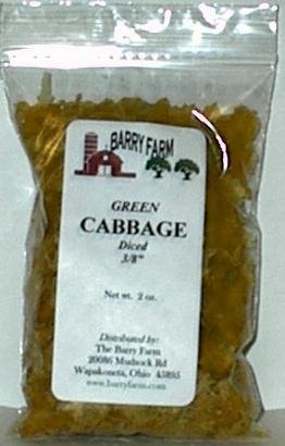 Cabbage, Green 	Air Dried, 2 oz