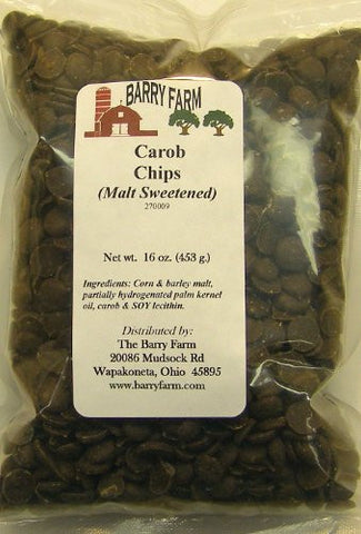 Malt Sweetened Carob Chips	1 lb