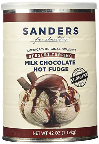 Dessert Toppings, Milk Chocolate Hot Fudge Topping, 42 oz Tin