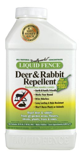 Liquid Fence 110 Deer and Rabbit Repellent, 1-Quart Concentrate