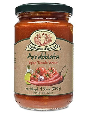 Rustichella d'Abruzzo Pasta Sauce, Classic, Arrabbiata, 270 gr/9.5 fl oz