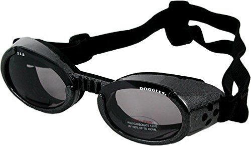 Doggles ILS Metallic Black Frame/Smoke Lens, Small