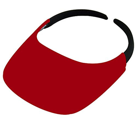 No Headache Fabric Visor Red