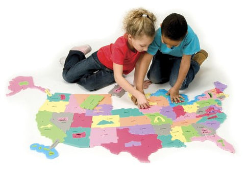 USA Floor Puzzle Map (73 Pieces)