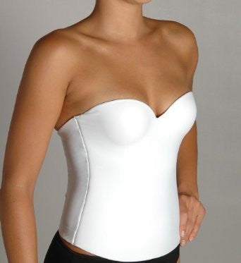 Second Skin Bustier - Seamless Cups (White / 36C)