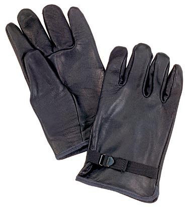 Rothco D-3A Black Leather Gloves - Size 4