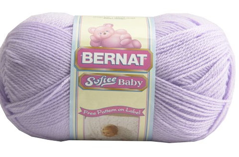 Bernat Softee Baby Yarn - Solid Soft Lilac 362 Yards 5 OZ