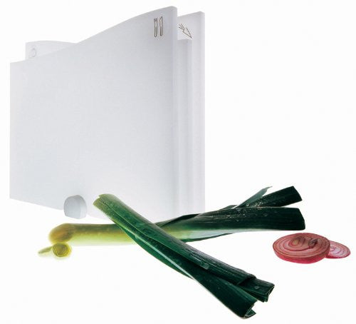 Chopping Boards, 3pcs. With Holder, White