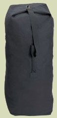 Heavyweight Black Jumbo Duffle Bag - Size 25" x 42"