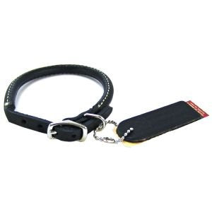 Oak Tanned Leather Collar 22"x1" - Black