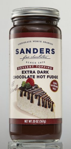 Dessert Toppings, Extra Dark Chocolate Hot Fudge Topping, 20 oz Jar