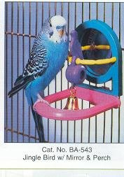 Jingle Bird w/ Mirror and Perch