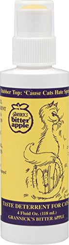 Grannick's Bitter Apple Taste Deterrent for Cats, Dabber Top Bottle - 4 oz.