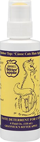 Grannick's Bitter Apple Taste Deterrent for Cats, Dabber Top Bottle - 4 oz.
