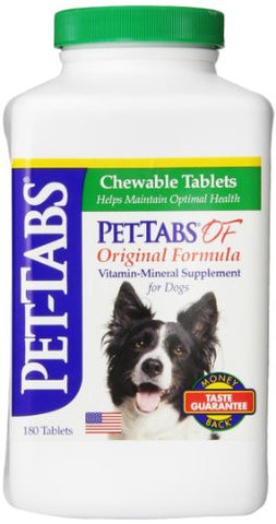 Pet-Tabs Supplement Tablets for Dogs - 180 tablets