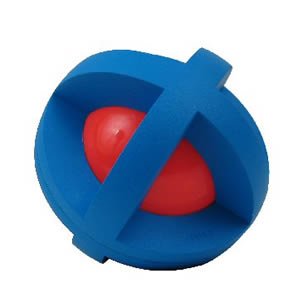 MultiPet Boingo Ball Covered by Rubber Grippers - Small, 2" Assorted Colors