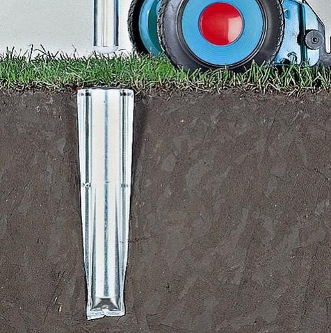 Ground Spike, Metal - Silver - 50 mm for rotary Advance Lift-O-Matic and SmartLift