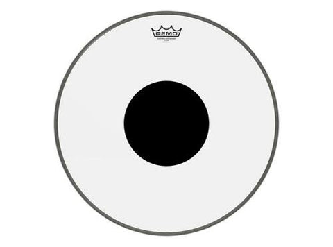 18" Clear Control Sound with Black Dot Bass Drum Head