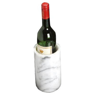 WHITE MARBLE - Wine Cooler 6”H x 4 1/8” diam