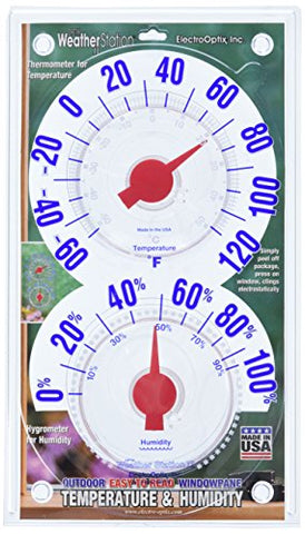 ElectroOptix WSII Optix WeatherStation II Thermometer, Clear, 6" X 10 3/4"